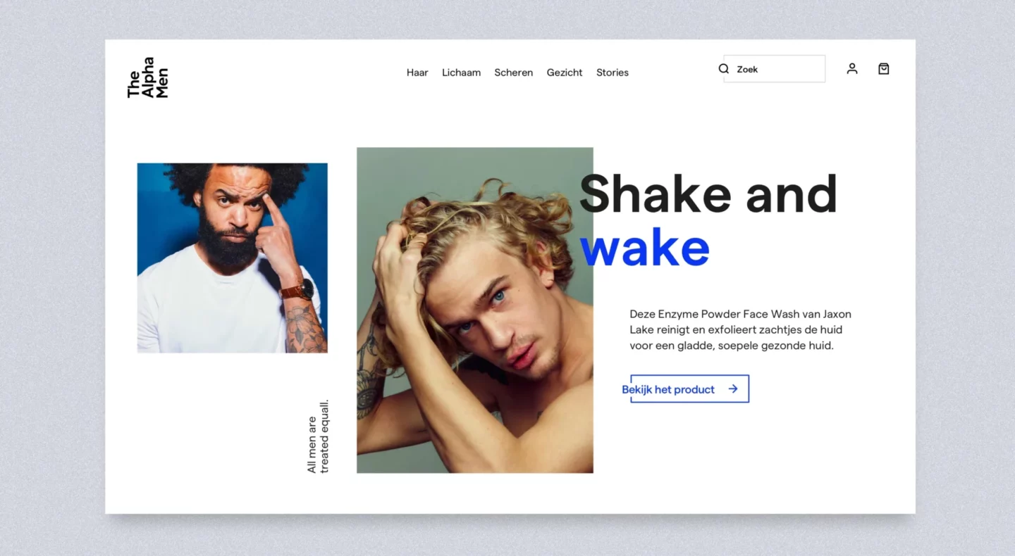 alpha men webdesign